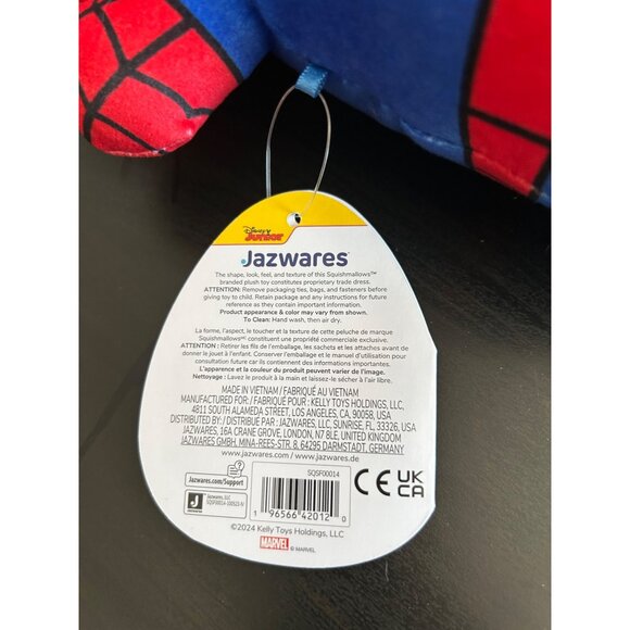 Marvel Hug Mees Spidey Stuffed Plush Toy By Jazwares Squismallows - Picture 5 of 8